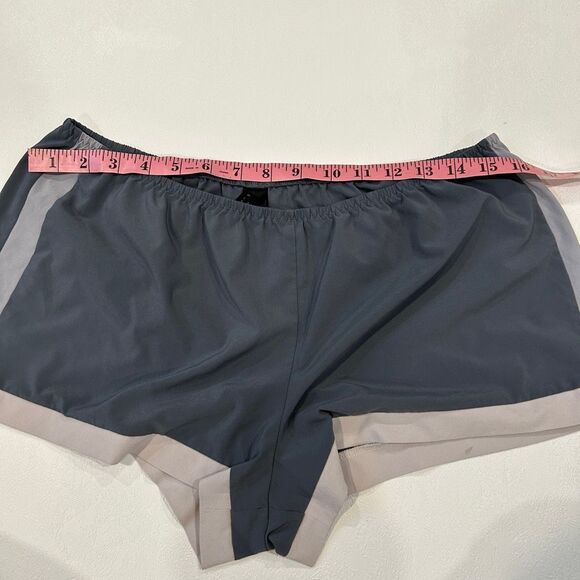 Victoria sercet Gray Colorblock Athletic Running Shorts Women’s Medium - Picture 6 of 8